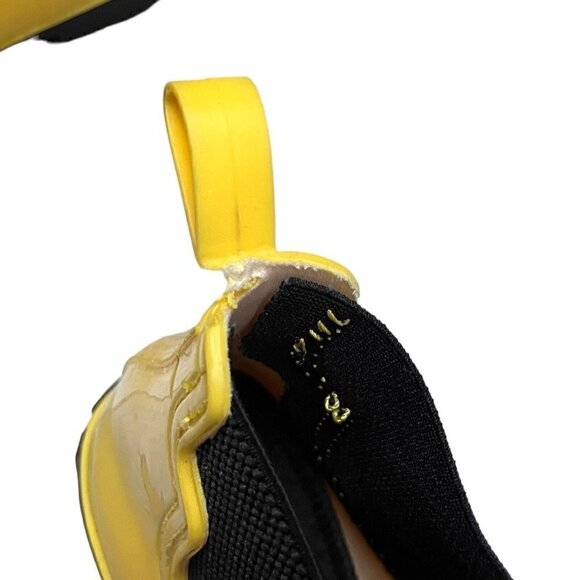 Seven 7 Yellow Waterproof Rubber Designer Ankle Rain Boots Womens 10 US - Picture 6 of 6